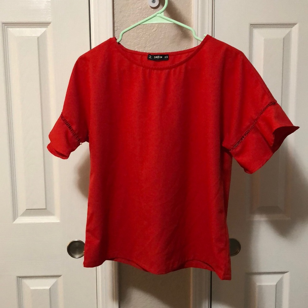 Cute Red Shein Top